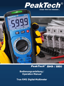 Handleiding PeakTech 3350 Multimeter