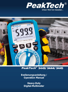 Manual PeakTech 3443 Multimeter