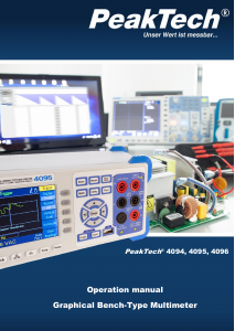 Handleiding PeakTech 4096 Multimeter