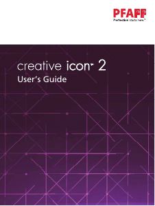 Bedienungsanleitung Pfaff creative icon 2 Nähmaschine