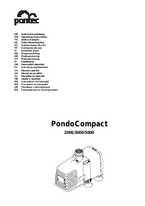 Manual de uso Pontec PondoCompact 2000 Bomba de la fuente