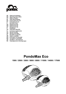Használati útmutató Pontec PondoMax Eco 8000 Szökőkút