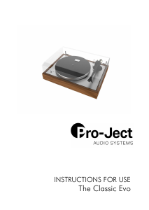 Handleiding Pro-Ject The Classic Evo Platenspeler