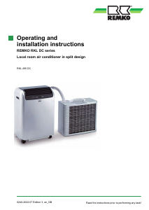 Handleiding Remko RKL 495 DC Airconditioner