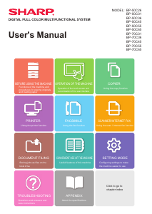 Manual Sharp BP-50C45 Multifunctional Printer