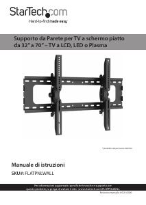 Manuale StarTech FLATPNLWALL Supporto da parete