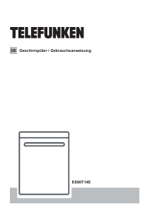 Bedienungsanleitung Telefunken ES60T14E Geschirrspüler