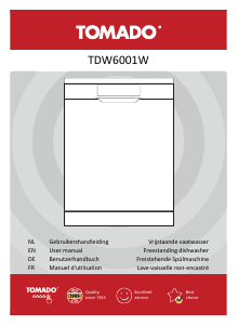 Manual Tomado TDW6001W Dishwasher