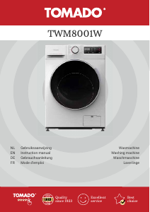 Handleiding Tomado TWM8001W Wasmachine