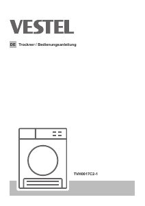Bedienungsanleitung Vestel TVH0017C2-1 Trockner