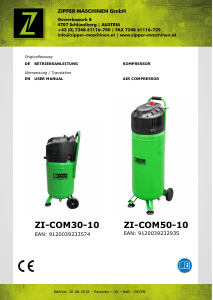 Handleiding Zipper ZI-COM30-10 Compressor