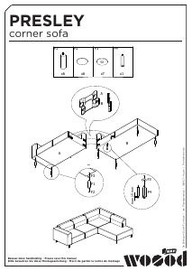 Bruksanvisning Woood Presley Soffa