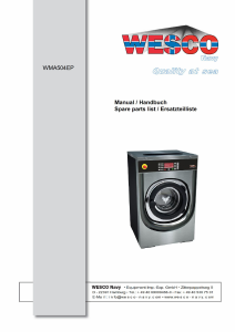 Manual Wesco WMA504EP Washing Machine