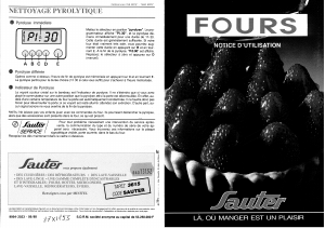 Mode d’emploi Sauter 7680MPE2 Four