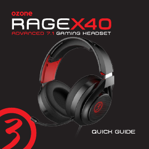 Handleiding Ozone Rage X40 Koptelefoon