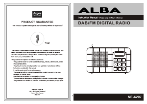 Manual Alba NE-6207 Radio