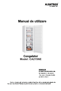 Manual Albatros CA215NE Congelator