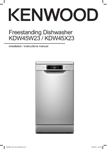 Manual Kenwood KDW45X23 Dishwasher
