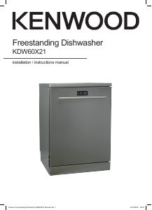 Manual Kenwood KDW60X21 Dishwasher