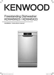 Handleiding Kenwood KDW45W23 Vaatwasser