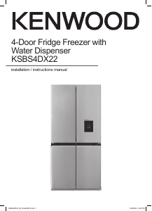 Manual Kenwood KSBS4DX22 Fridge-Freezer