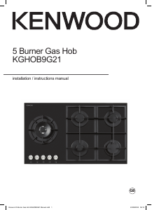 Handleiding Kenwood KGHOB9G21 Kookplaat