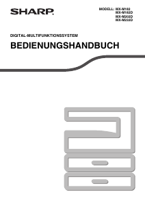 Bedienungsanleitung Sharp MX-M202D Multifunktionsdrucker