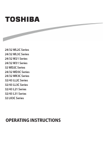 Handleiding Toshiba 24WK3C63DB LED televisie