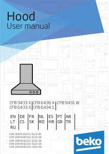 Mode d’emploi BEKO CFB 6434 X Hotte aspirante