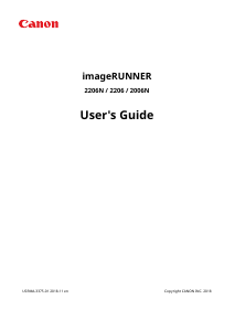 Manual Canon imageRUNNER 2006N Multifunctional Printer