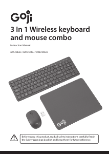 Manual Goji GWLCSRG24 Keyboard