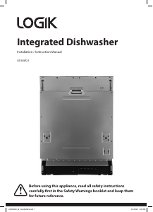 Manual Logik LID60W23 Dishwasher