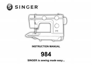 Handleiding Singer 984 Naaimachine