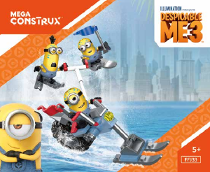 Handleiding Mega Construx set FFJ33 Despicable Me 3 Wild waterski bike