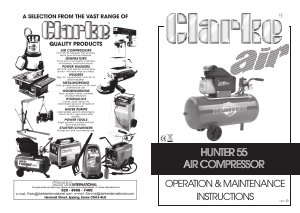 Handleiding Clarke Hunter 55 Compressor