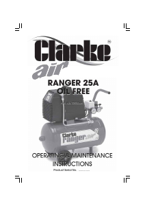 Manual Clarke Ranger 25A Compressor