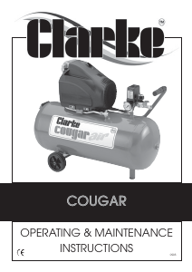 Handleiding Clarke Cougar 50 Compressor