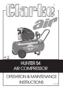 Manual Clarke Hunter 54 Compressor