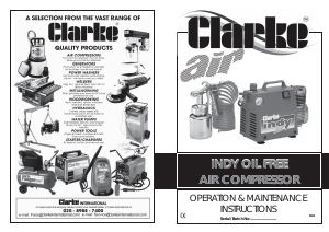 Handleiding Clarke Indy Compressor