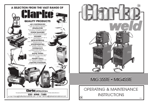 Handleiding Clarke MIG 355TE Lasapparaat