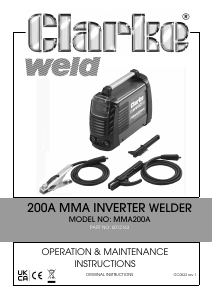 Manual Clarke MMA200A Welder