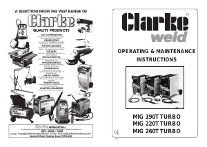 Manual Clarke MIG 220T Turbo Welder