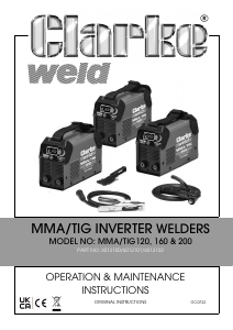 Manual Clarke MMA/TIG200 Welder