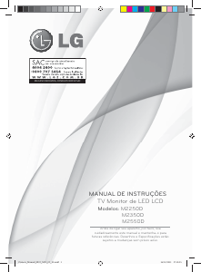 Manual LG M2550D Monitor LED