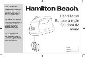 Handleiding Hamilton Beach 62639 Handmixer