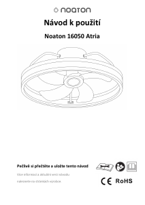 Instrukcja Noaton 16050B Atria Wentylator sufitowy