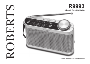 Manual Roberts R9993 Radio