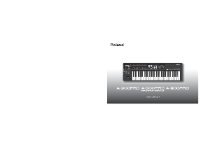 Manual Roland A-800PRO Digital Keyboard