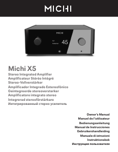 Manual Rotel Michi X5 Amplifier