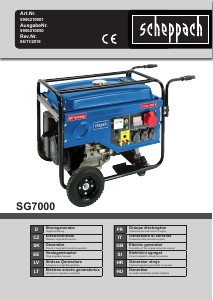 Bedienungsanleitung Scheppach SG7000 Generator